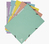 Exacompta 55560E mappa Forgácslap Különböző színekben, Kék, Korall, Zöld, Mauve, Sárga A4