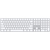 Apple Magic keyboard Bluetooth Icelandic Silver, White