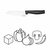 Fiskars 1051749 kitchen knife Stainless steel 1 pc(s) Chef's knife