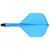 Shot Dart Flight und Shaft, Standard, blau, short, 19,2mm