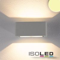 illustrazione di prodotto - Lampada a parete a LED UP&DOWN :: IP54 :: 4x3 W CREE :: argento :: bianco caldo