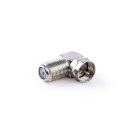 Antenne Adapter F-Male - F-Connector Female Zilver
