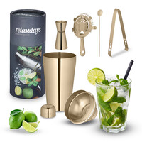 5tlg. Cocktail Shaker Set in Gold 10042480_259