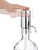 Relaxdays Wasserspender Handpumpe, Getränkespender manuell bedienbar, Trinkspender Füllvolumen 2,4 Liter, transparent