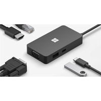 MICROSOFT Surface Adapter USB-C Travel Hub, Black