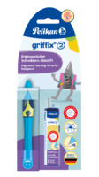 Bleistift Bleistift griffix® Bleistift für Linkshänder, Neon Fresh Blue, HB