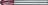 Frez promieniowy WN pełnowęglikowy TiALN,chwyt HA,2-ostrz.10mm FORMAT