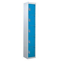 Standard Locker - 5 Door - 300mm x 450mm - Ultramarine Blue