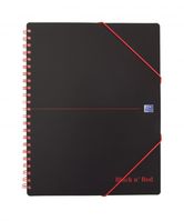 Black n Red Meeting Bk Poly Wbnd 90gsm Ruled Margin Perf Punched 4 Holes 160pp A4+ Ref 100104323 [Pack 5]