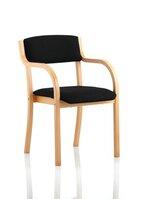 Madrid Visitor Chair Black With Arms BR000084