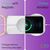 NALIA Handy Hülle mit Kette für iPhone 12 mini, Hard Case Kordel Cover Schale Pink