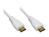 Anschlusskabel High-Speed-HDMI®-Kabel mit Ethernet, vergoldete Stecker, weiß, 1m, Good Connections®