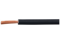 PVC-Schaltlitze, hochflexibel, H07V-K, 6,0 mm², AWG 10, schwarz, Außen-Ø 4,9 mm