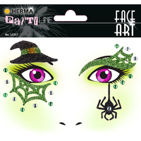 Face Art Sticker Hexe