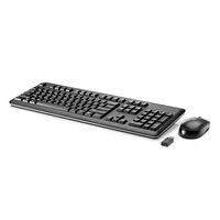 Keyboard (FRENCH) 730323-051, Full-size (100%), Wireless, RF Wireless, AZERTY, Black, Mouse included Tastaturen