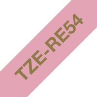 TZERE54 Satin Ribbon Tape Gold and Pink 24mm Wide Nyomtató szalagok
