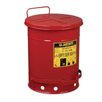 Safety disposal can made of sheet steel