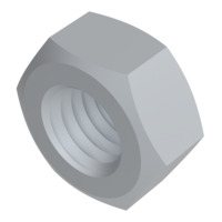 ISO 4032, Sechskantmutter, M 16, 10, Zinklamelle, 720h, flZn/nc/TL µ0,09 - 0,14