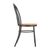 Bolero Clarisse Side Chairs in Metallic Grey - Rubber Wood & Stainless Steel
