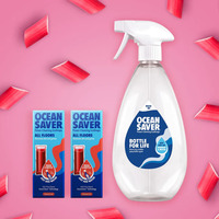 OceanSaver All Purpose Floor EcoDrop - Rhubarb Coral - Starter Kit 8 pk