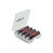 ANSMANN 3x Batteriebox für bis zu 4 AAA & AA Akkus & Batterien - Akkubox für Sch