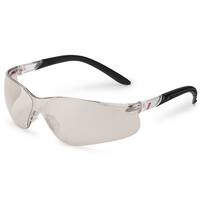 NITRAS VISION PROTECT, Schutzbrille, Tragkörper schwarz / transparent, Sichtscheiben hell, silber verspiegelt, EN 166