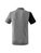 5-C Poloshirt 140 schwarz/grau melange/weiß