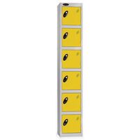 Probe coloured door lockers - 6 door - 1778 x 305 x 460mm