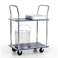 Pressed steel shelf trolleys