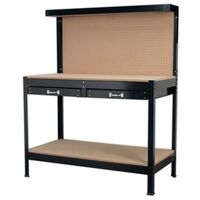1.2m Boltless steel workbench with drawers