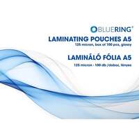 Bluering lamináló fólia A5, 154x216mm, 125 micron, 100db/doboz (LAMMA5125MIC)