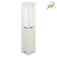 Sockelleuchte Typ Nr. 0508, IP44, Höhe 50cm, E27 max. 20W (LED), Alu-Guss / Opalglas, Weiß