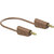 Stäubli 641031-05027 Test lead, 50cm brown, flex stackable Ø 4mm plugs Image 2