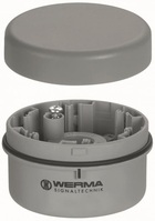 Werma Anschlusselement BWM 64090000 12-230VAC/DC grau Boden-/Winkelmontage