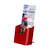 Leaflet Holder / Wall Mounted Leaflet Holder / Tabletop Leaflet Stand / Leaflet Holder "Colour" | red ⅓ A4 (DL) 40 mm