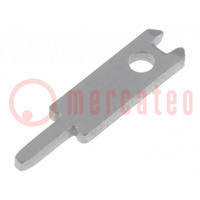 Connettore: piatto; 2,8mm; 0,8mm; maschio; THT; Lung.tot: 11,5mm