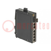 Switch Ethernet; onbeheerbaar; Aantal poorten: 6; 9÷60VDC; IP30
