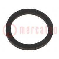 Gasket; NBR caoutchouc; Thk: 2mm; Øint: 18.6mm; Øout: 22.5mm; PG11