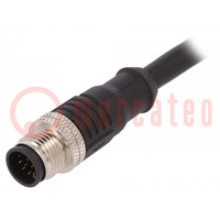Plug; M12; PIN: 12; male; A code-DeviceNet / CANopen; IP67; 30V