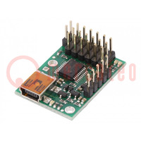 Servomechanisme controller; USB-UART; Ch: 6; 216x305mm; 5÷16VDC