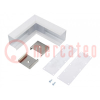 Connector 90°; white; aluminium; VARIO30-07