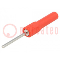 Probe tip; 19A; red; Tip diameter: 2mm; Socket size: 4mm
