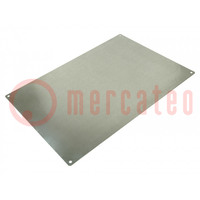 Mounting plate; steel; W: 350mm; L: 550mm; Thk: 1.5mm; Plating: zinc