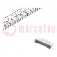 Connector: FFC/FPC; horizontaal; PIN: 16; ZIF; SMT; 500mA; vertind