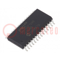 IC: PIC mikrokontroller; 128kB; 2,3÷3,6VDC; SMD; SO28; PIC32