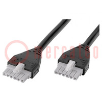 Cable; Mini-Fit Jr; female; PIN: 6; Len: 2m; 6A; Insulation: PVC