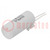 Capacitor: for discharge lamp; 8uF; 250VAC; ±10%; Ø30x70mm; 9