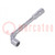 Wrench; L-type,socket spanner; HEX 10mm; Chrom-vanadium steel