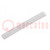 Stopper; for profiles; Width of the groove: 8mm; L: 2m; PP; natural