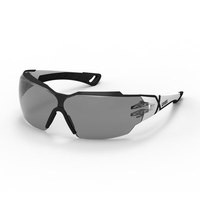 uvex Schutzbrille pheos cx2, Rahmen: weiß/schwarz, Scheibe: PC grau 23%